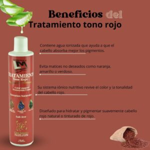 Tratamiento y Matizante tono Rojo 340ml