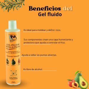 Gel fluido (moldeo, fijación y cabello afro) 340ml